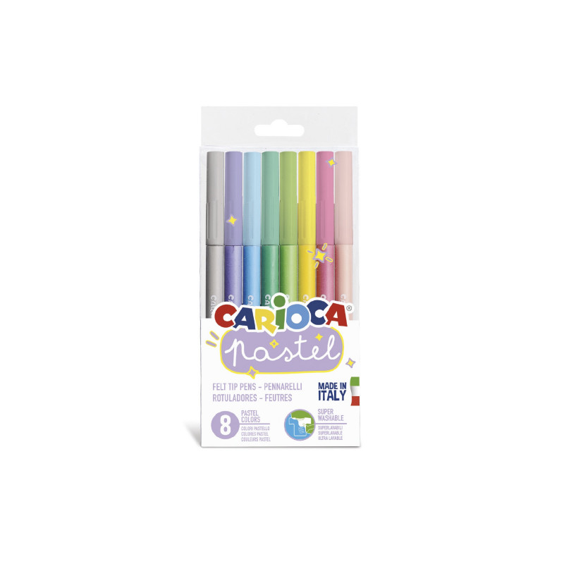 Μαρκαδ. Ζωγραφ. Carioca Pastel 8τεμ. Μαρκαδ.-Ζωγραφ.-Carioca-Pastel-8τεμ