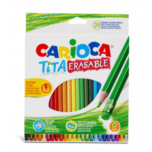 Ξυλομπογιές-Carioca-Tita-Erasable-3mm-24τεμ.