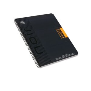 Τετράδιο-Σπιράλ-2Θ-21x29cm-Typotrust-Noir-πορτοκαλί.